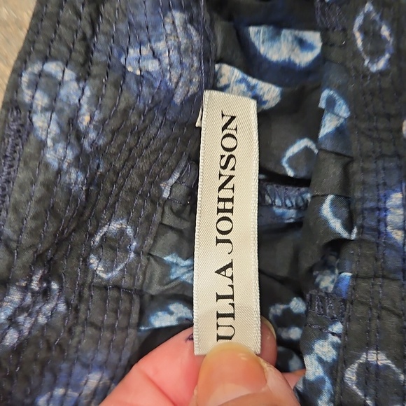 Ulla Johnson Black and Blue Patterned Shorts - Picture 4 of 10